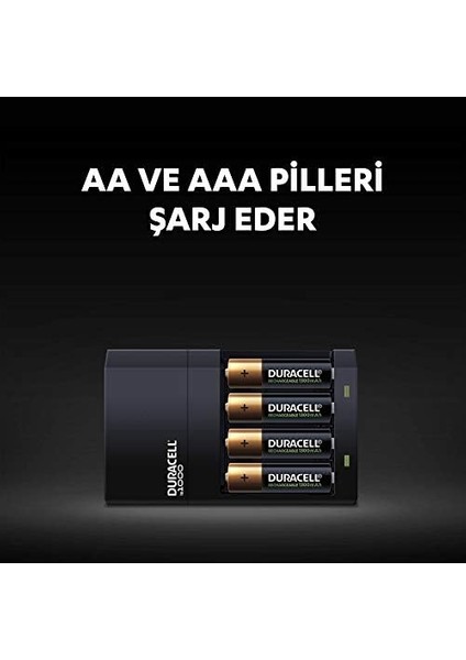Cef 14 Pil Şarj Cihazı, 4 Saat (1 Adet) ve Şarj Edilebilir Aa ve Aaa Pil (2&apos;şer Adet) modelleri