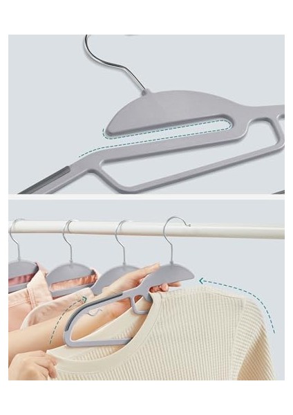 Askıları, 20 Adet, Plastikten Yapılmış Askıları CRP41G modelleri