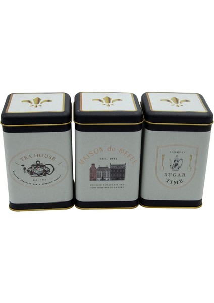 Kare Saklama Kabı 105X105X160 3 Lü Set, Azura (Azura)