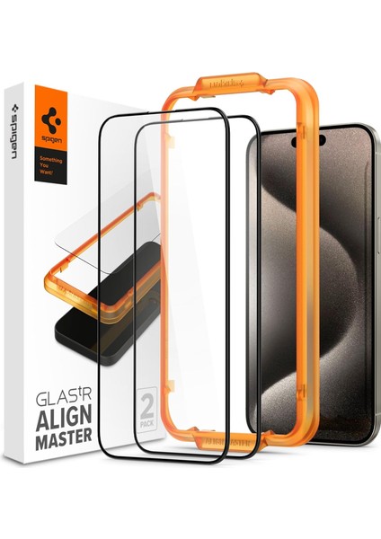 15 Pro Max Cam Ekran Kurulum Glas.tr Alignmaster Full Cover (2 Adet) - AGL06875