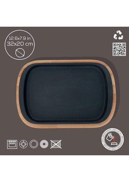 Döküm Servis Tabağı 32X20 Ahşap Altlıklı - Lv As 174 modelleri