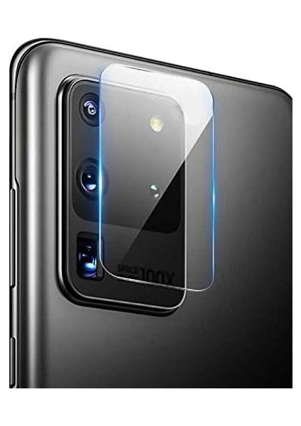S20 Ultra Uyumlu Kamera Cam (Şeffaf)