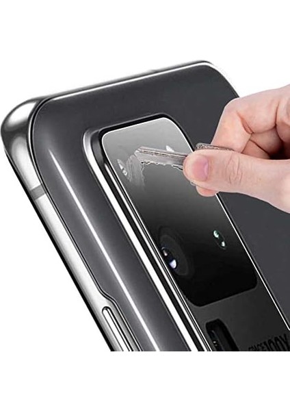 S20 Ultra Uyumlu Kamera Cam (Şeffaf) modelleri