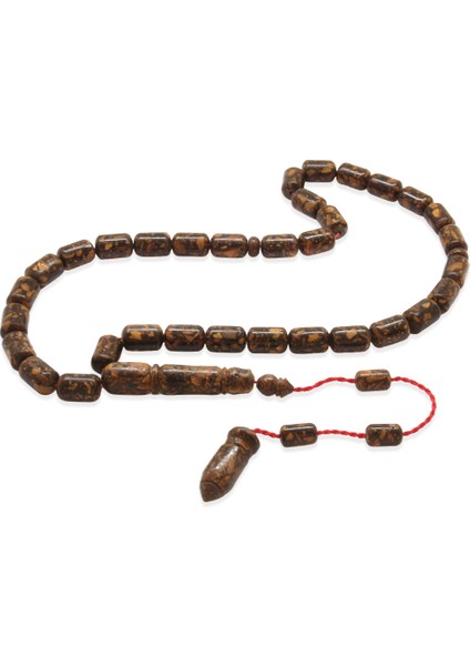 Sistemli Kapsül Kesim Kahverengi Kokulu Tarçın Ağacı Tesbih