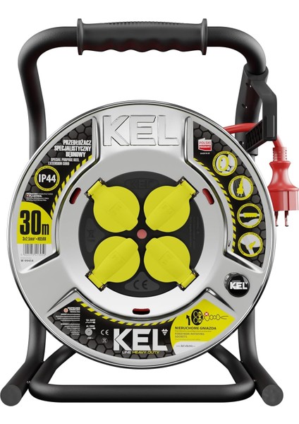 Kel 99454 Profesyonel Uzatma Kablosu 30M, 3x2.5 Mm2
