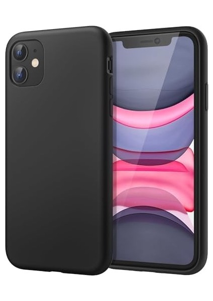 Ggm Aksesuar 11 ile Uyumlu Içi Kadife Dışı Mat Yapıya Sahip Koruma Sağlayan Lansman Silikon Kılıf (Siyah) modelleri