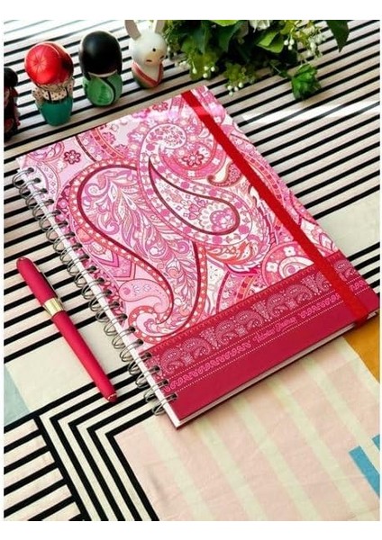 Journals Sert Kapak Spiralli Defter, 20X28 cm 90 Gr. 120 Yap. +40 Çiz.+40 Nokt