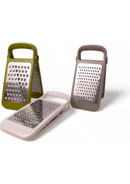 Paslanmaz Çelik Katlanabilir Yer Kaplamayan Çift Taraflı Pratik Rende, Paslanmaz Çift Taraflı Rende, Dayanıklı Çelik Rende (Asorti)