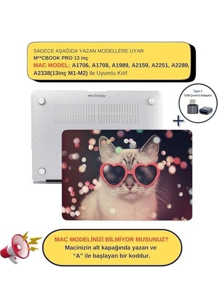 Pro Kılıf 13INÇ M1-M2 A1706-08 A1989 A2159 A2251 A2289 A2338 ile Uyumlu CAT01NL R-177 fiyatları