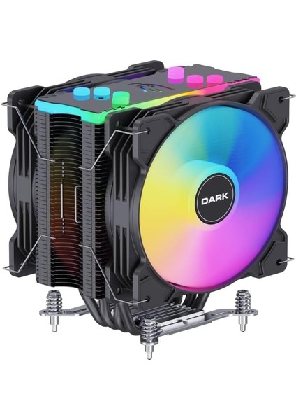 X129 2xaddresseble Rgb LED Fanlı Kule Tipi Soğutucu (DKCCX129) modelleri