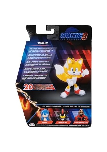 The Hedgehog 3 Film Aksiyon Figürleri 5 Inç Kuyruk Oyuncak Figürü, Erkek Kız Çocuklar Için Yüksek Mafsallı - Resmi Lisanslı 3 Film Ürünü modelleri