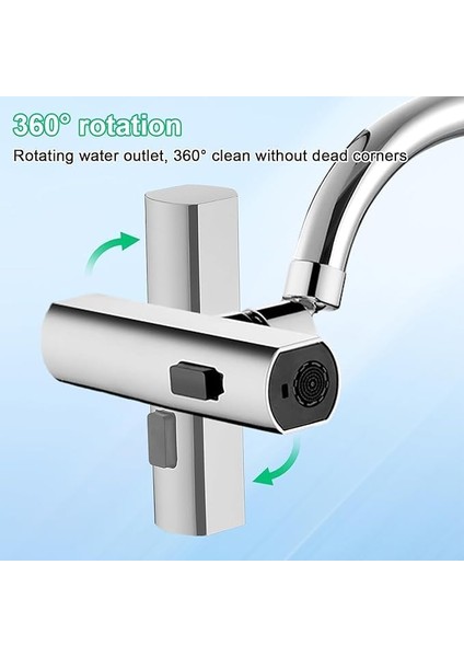 Şelale Kademeli Ayarlanabilir Mutfak Musluk Başlığı, 4 Farklı Modlu Su Tasarruflu Fonksiyonel Musluk Batarya Başlığı, Şelale Mutfak Bataryası, Sıçramaya Dayanıklı Mutfak Lavabo modelleri