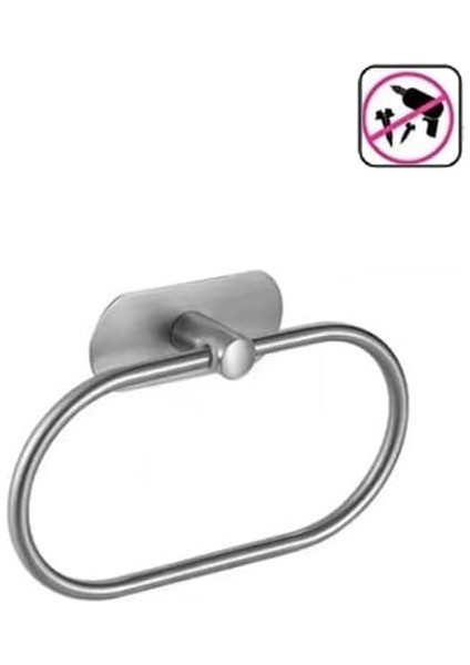 Kendinden Yapışkanlı Yuvarlak Havluluk Krom modelleri