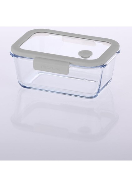 Fika Glace Vakumlu Cam Saklama Kabı 800 ml Gri