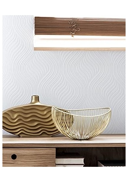 & Brown Duvar Kağıdı 10-014, Boyanabilir, Saf, Geometrik, Beyaz fiyatları