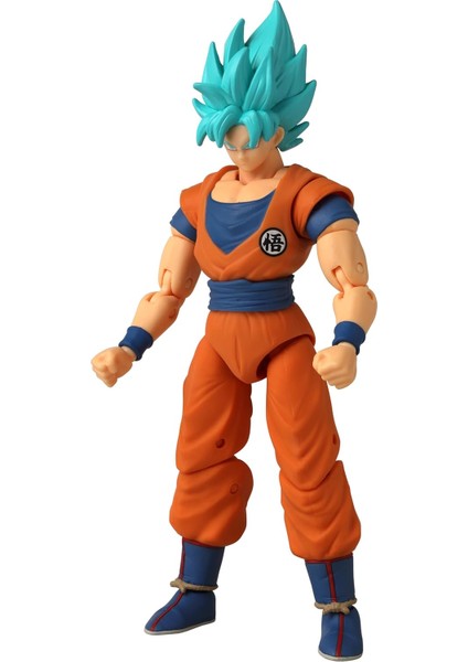 16 cm Dragon Ball Super Saiyan Goku Poz Verilebilir Figür, Dragon Stars Serisi