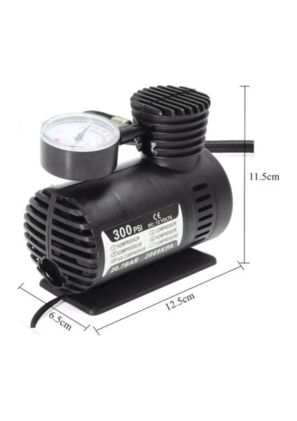 Plastik Gövdeli Siyah Mini Hava Kompresörü fiyatları