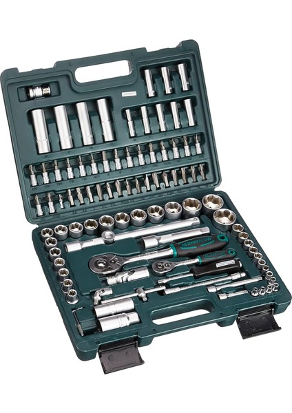 M 2055-SL Lokma Anahtar Seti, 1/4 Inç + 1/2 Inç 94 Parçalı,