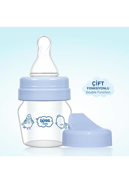 792 Wee Baby Mini Cam Alıştırma Bardağı Seti Mavi 30ML modelleri