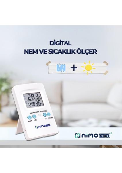 Dijital Saatli Nem ve Sıcaklık Ölçer fiyatları