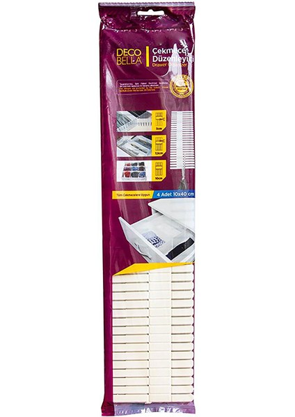 Çekmece Düzenleyici 4'lü 10X40 1 Adet