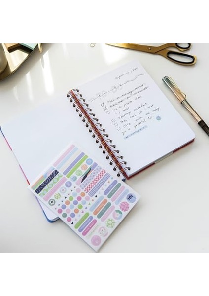 A5 Spiralli Sert Kapak Noktalı Tarihsiz Not Defteri Çok Renkli fiyatları