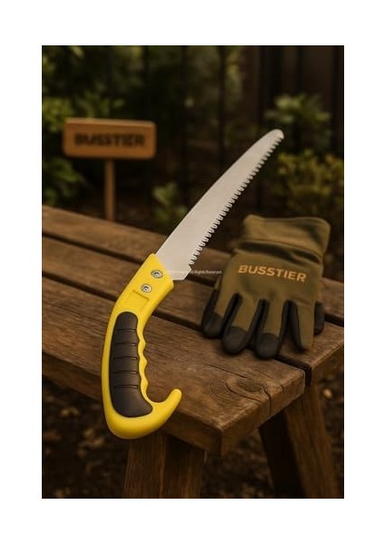 Budama Testeresi, 27 cm Paslanmaz Çelik Dişli Bıçak, 17 cm Ergonomik Saplı, Ağaç Dalları ve Bahçe Budama Işleri Için El Testeresi, Hafif ve Dayanıklı Yapı fiyatları