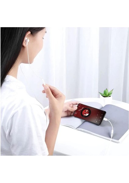 Type-C Için 3.5mm Aux, Kulaklık ve Mikrofon Adaptörü, Beyz, Telefonlar ile Uyumlu modelleri