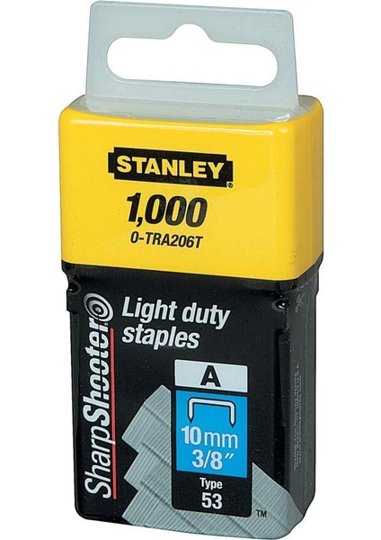 1-TRA206T Zımba Teli, Sarı/siyah, 10MM