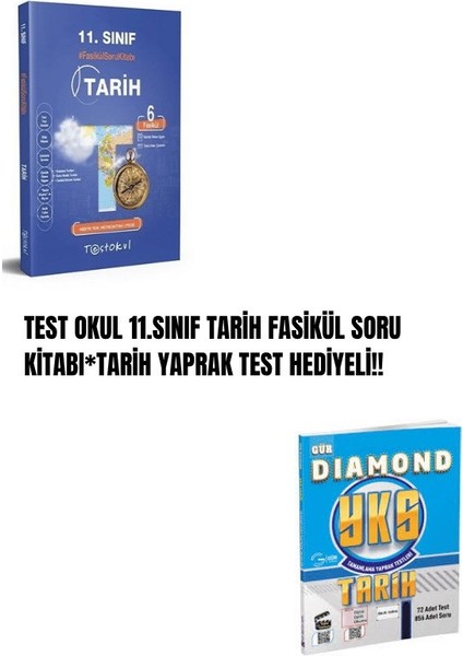 Test Okul 11.sınıf Tarih Fasikül Soru Kitabı*tarih Yaprak Test Hediyeli!!