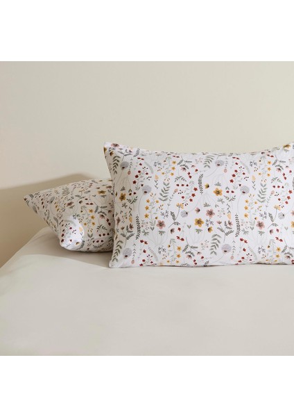 VINA%100 Pamuk 2&apos;li Yastık Kılıfı Multicolor