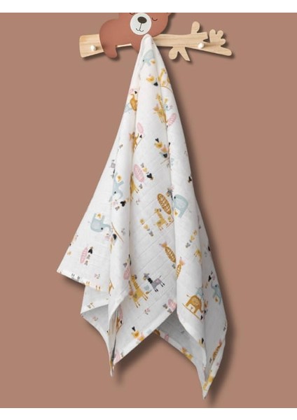 Amaçlı Müslin Örtü & BATTANIYE,%100 Pamuk, 85X90 cm