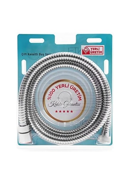 Çift Kenetli Duş Hortumu Spirali (%100 Yerli - 1. Sınıf Kalitede) (Gri) modelleri