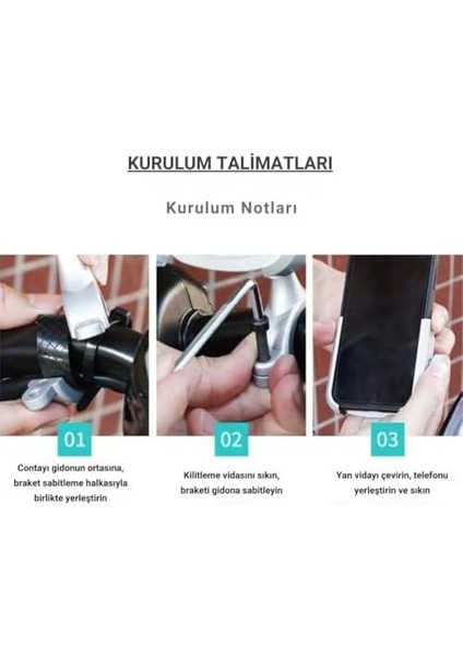 Alüminyum Gidon Sıkıştırmalı Motosiklet Telefon Tutucu Scooter Bisiklet Telefon Tutucu Sarsılmaz modelleri