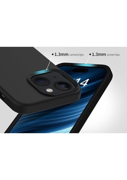 Happy 15 Uyumlu Içi Kadife Lansman Silicone Kılıf Şok Emici Full Kasa Koruma Sağlayan Kılıf Siyah fiyatları