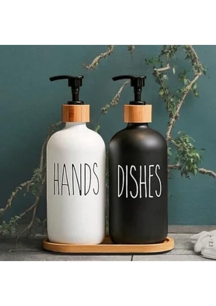 -White Siyah Beyaz Sıvı Sabunluk 500-ML Alt Tepsili modelleri