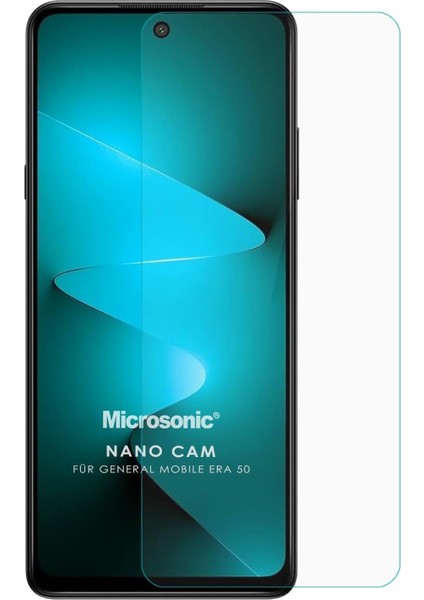 Mobile Era 50 Glass Cam Ekran Koruyucu [era 50 ile Uyumlu Ekran Koruyucu - Şeffaf]
