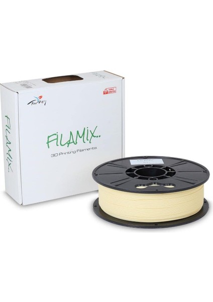 Filamix Pla + 1.75 mm Filament 1 kg Plus Krem
