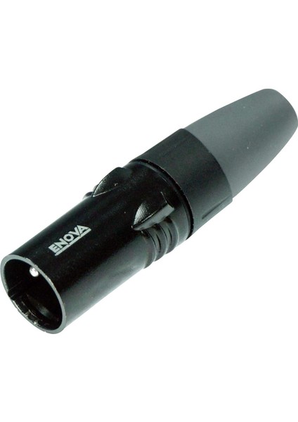 Xlr Kablo Konnektörü Erkek 3-Pin Siyah Muhafaza ve Gri Koruma, Bağlantı Yuvaları