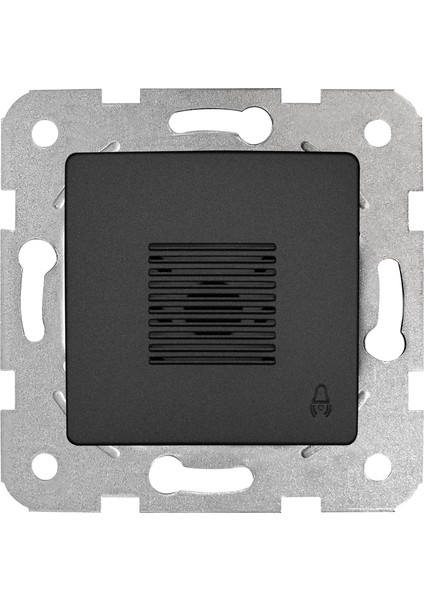 Linnera Life Gece Siyahı Zil Buzzer Mekanizma ve Kapak