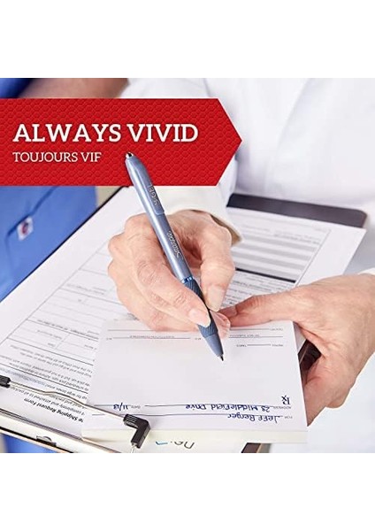 S-Gel Jel 0.7 mm Uç, Buz Mavisi & Beyaz 4&apos;lü Paket, Siyah & Mavi Mürekkep fiyatları