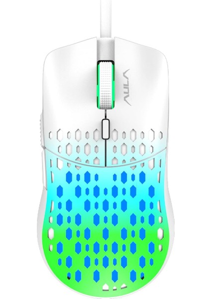 S11 Pro 3600DPI Rgb Optik Gaming Mouse Yeşil