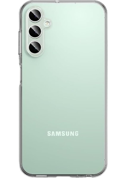 Galaxy S23 Fe Ile Uyumlu Kılıf Transparan Glasselegance Tpu Tam Koruma Arka Kapak Şeffaf Renk
