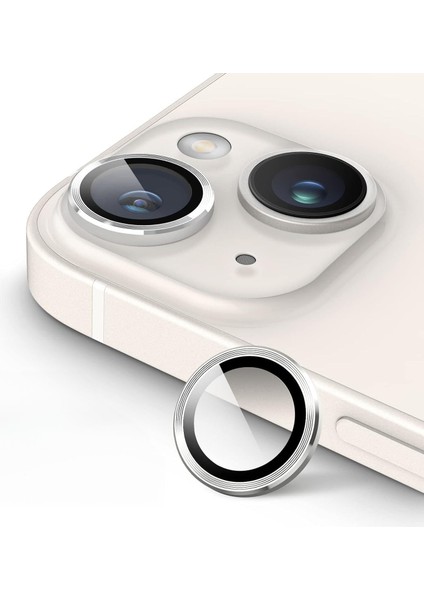 13,13 Mini,12 Pro Max Için, Kamera Lens, Basit Kurulum, Hd Berrak Görüntü, Metal Çerçeve, 9h Temperli Cam, Çizilmeye Dayanıklı, Camera Lens Protector (Gümüş)