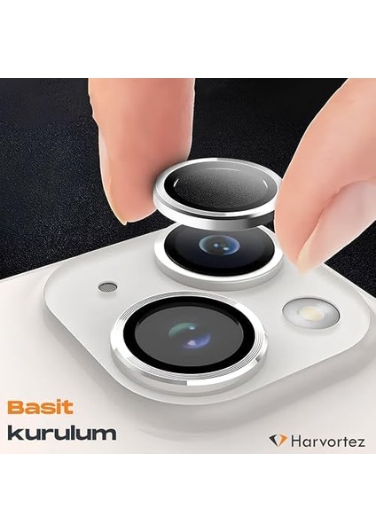 13,13 Mini,12 Pro Max Için, Kamera Lens, Basit Kurulum, Hd Berrak Görüntü, Metal Çerçeve, 9h Temperli Cam, Çizilmeye Dayanıklı, Camera Lens Protector (Gümüş) modelleri