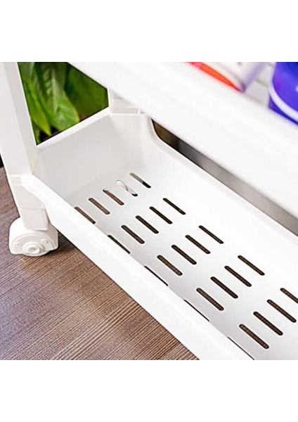 Org-65 Tekerlekli 3 Katlı Organizer Raf Beyaz fiyatları