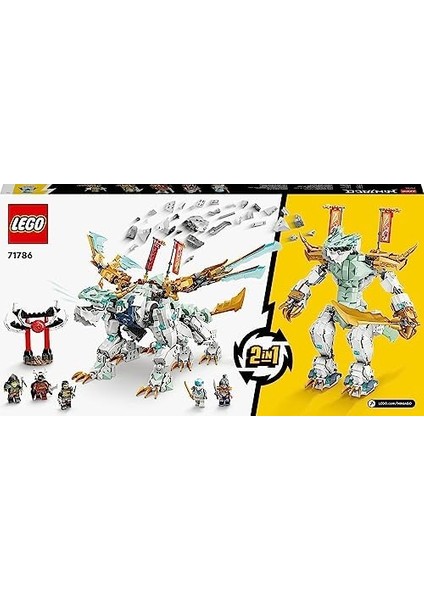 Zane’in Buz Ejderhası Yaratığı 71786-10 Yaş ve Üzeri Çocuklar Için Ejderha Figürü Içeren Yaratıcı Oyuncak Yapım Seti (973 Parça) fiyatları