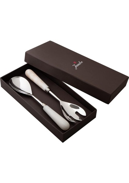 Mermer 2&apos;li Salata Servis Seti