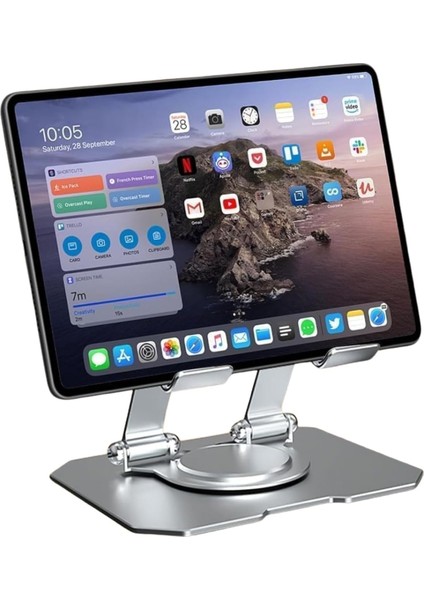 Taşınabilir Tablet – 360° Ayarlanabilir, Katlanabilir ve Ergonomik Tablet Tutucu, Ipad,, ve Tüm 7”-13” Tabletler Için Uyumlu