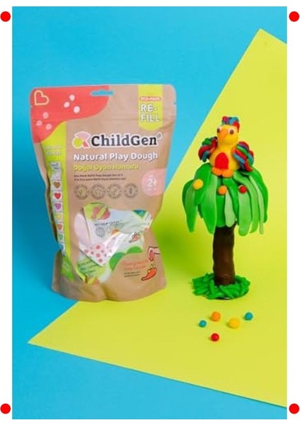 Doğal Oyun Hamuru Seti - 9 x 125GR Vakumlu Paket fiyatları